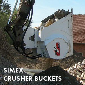 Simex CrusherBuckets excavator 300x300px