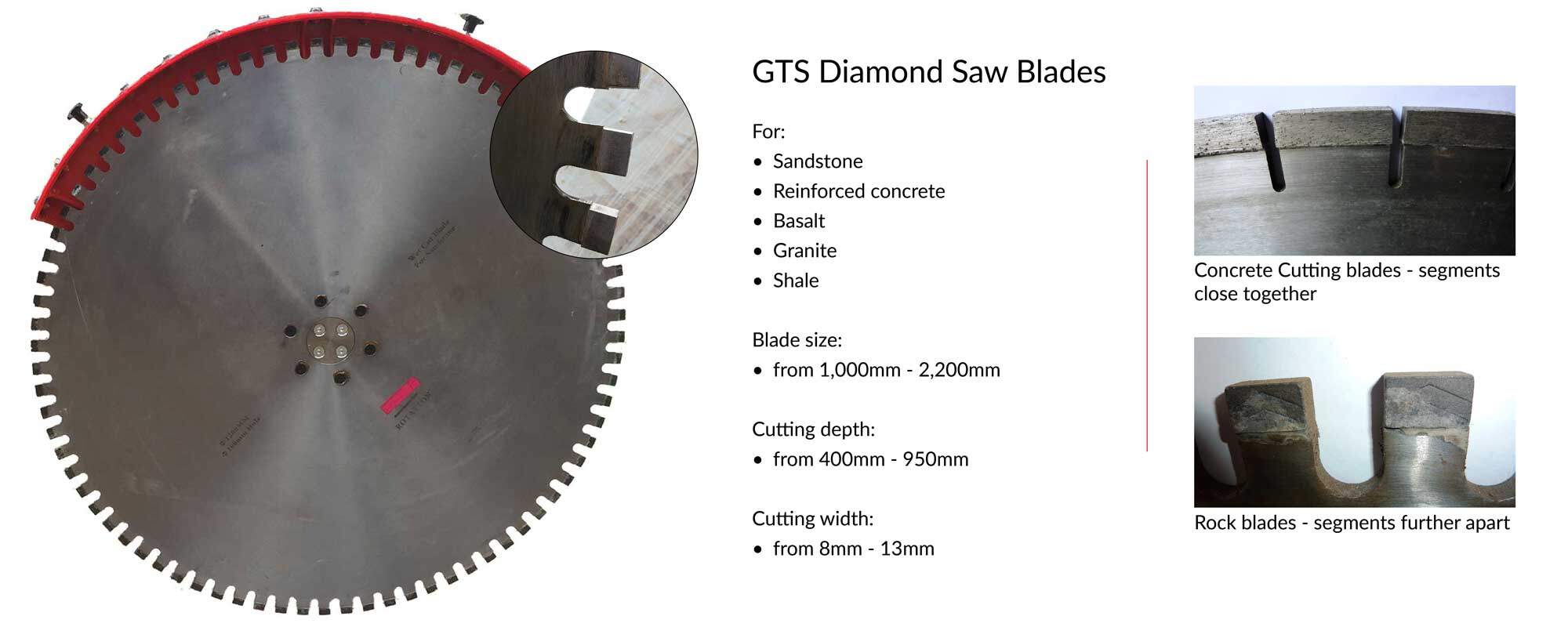 GTS Diamond Saw blades